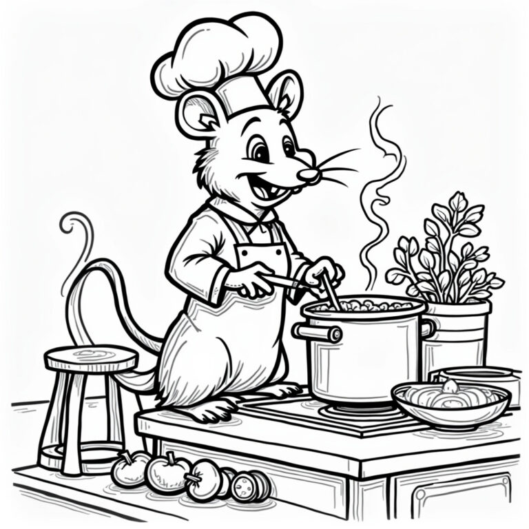 Ratatouille Coloring Pages - Page 1