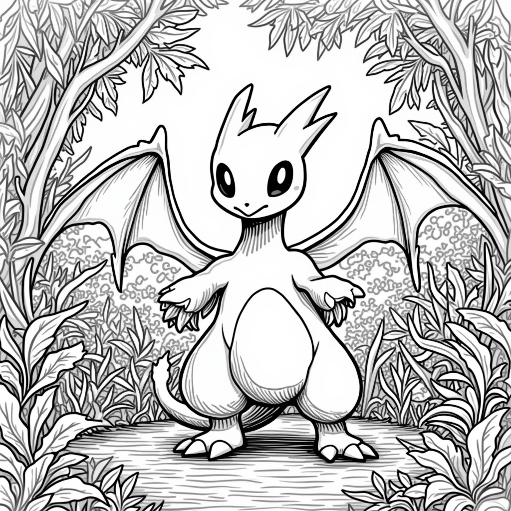 Rayquaza Coloring Pages - Page 4