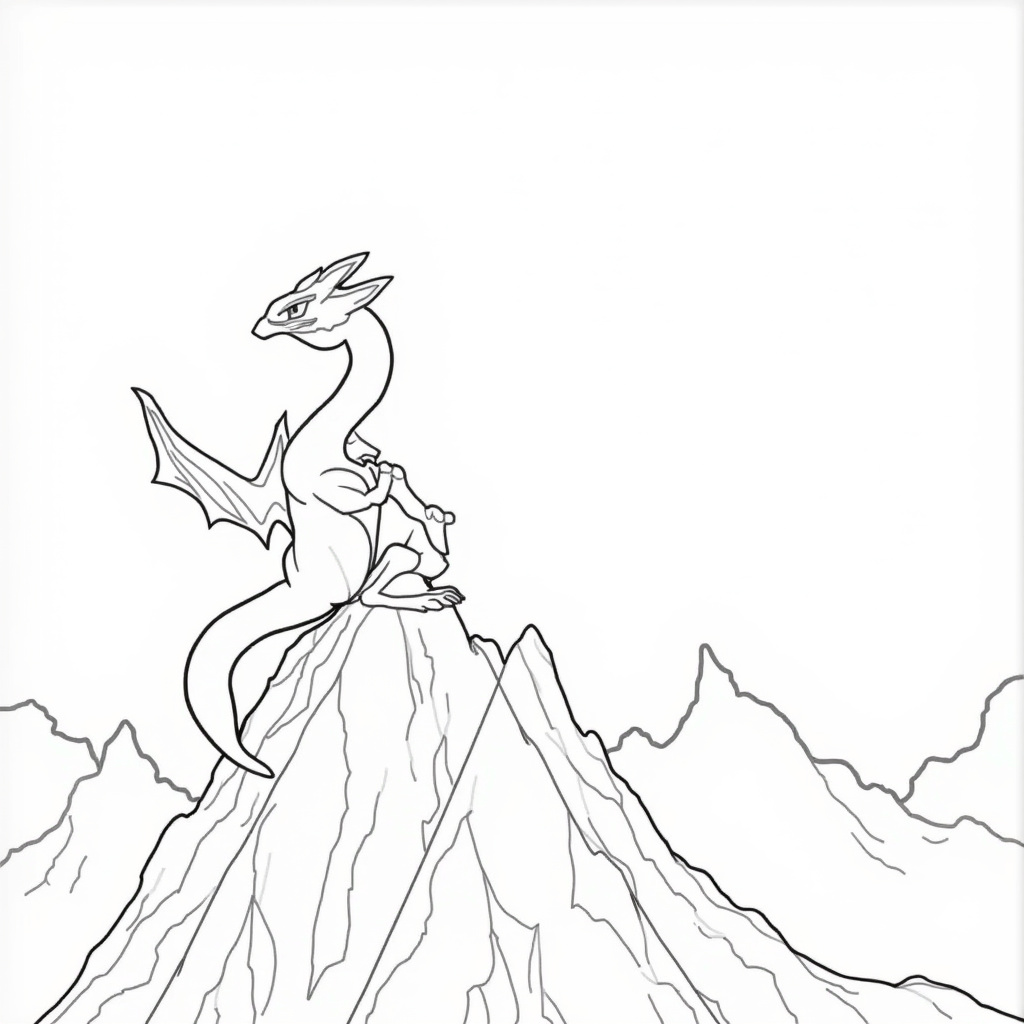 Rayquaza Coloring Pages - Page 5
