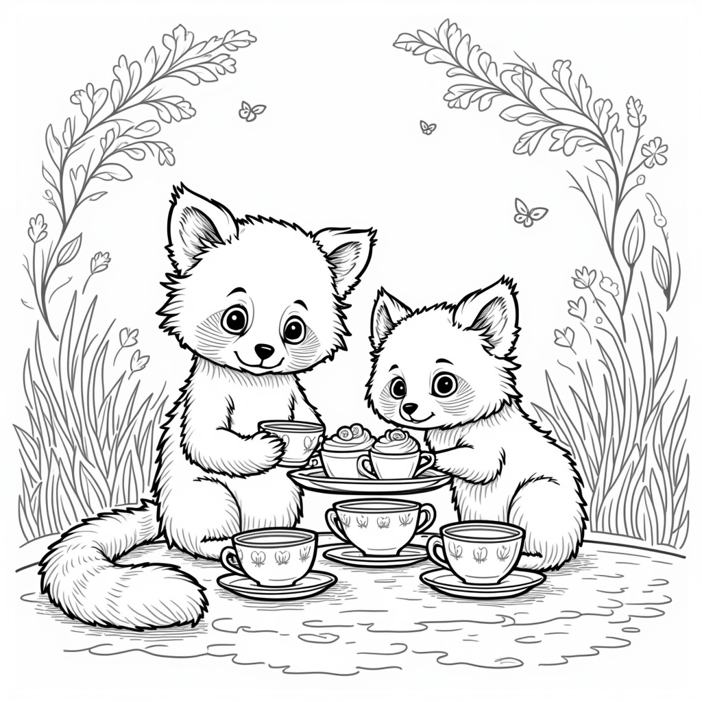 Red Panda Coloring Pages - Page 2