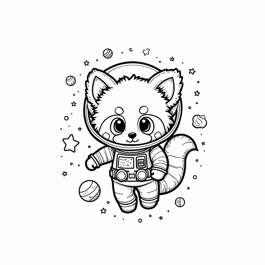 Red Panda Coloring Pages - Page 3