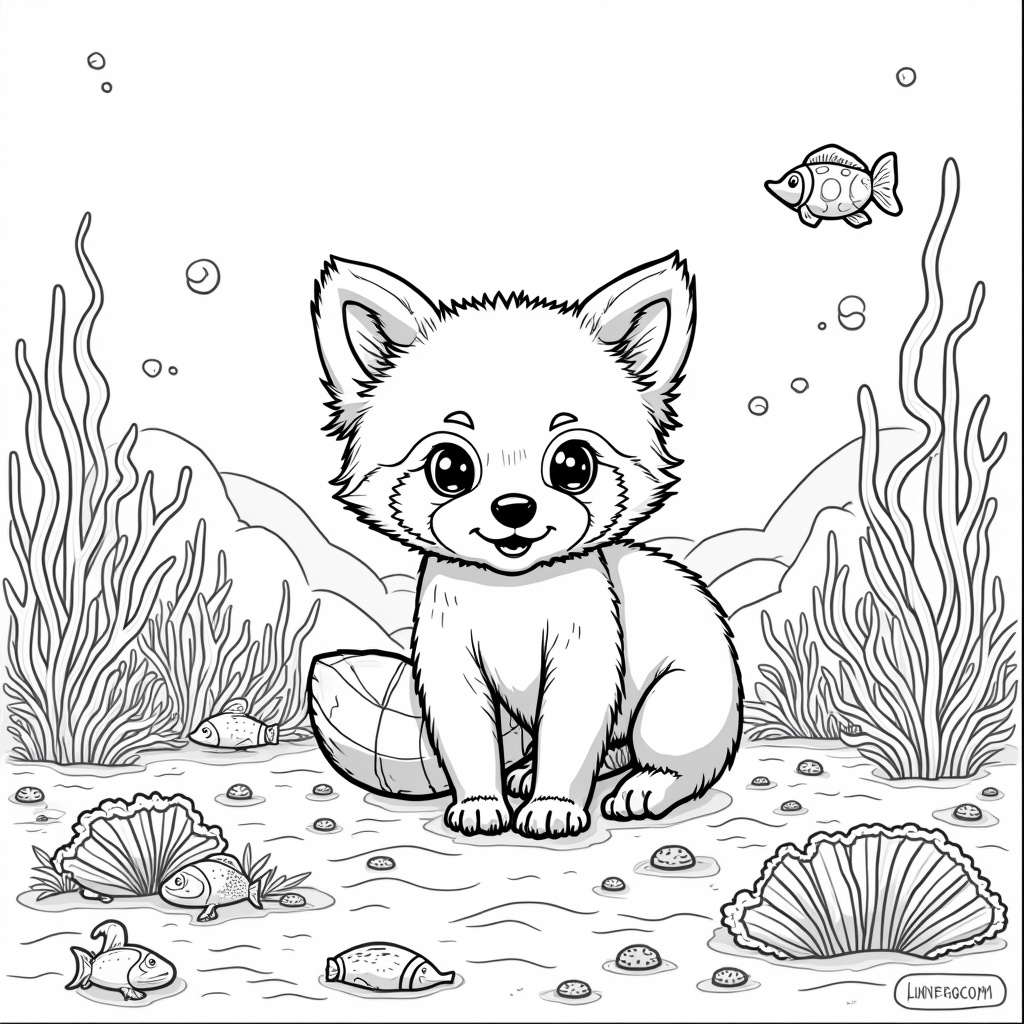Red Panda Coloring Pages - Page 5
