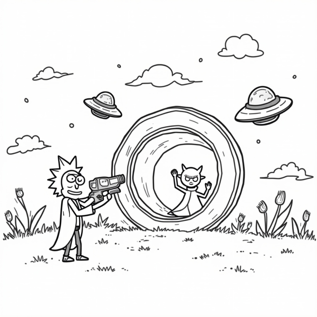 Rick and Morty Coloring Pages - Page 2