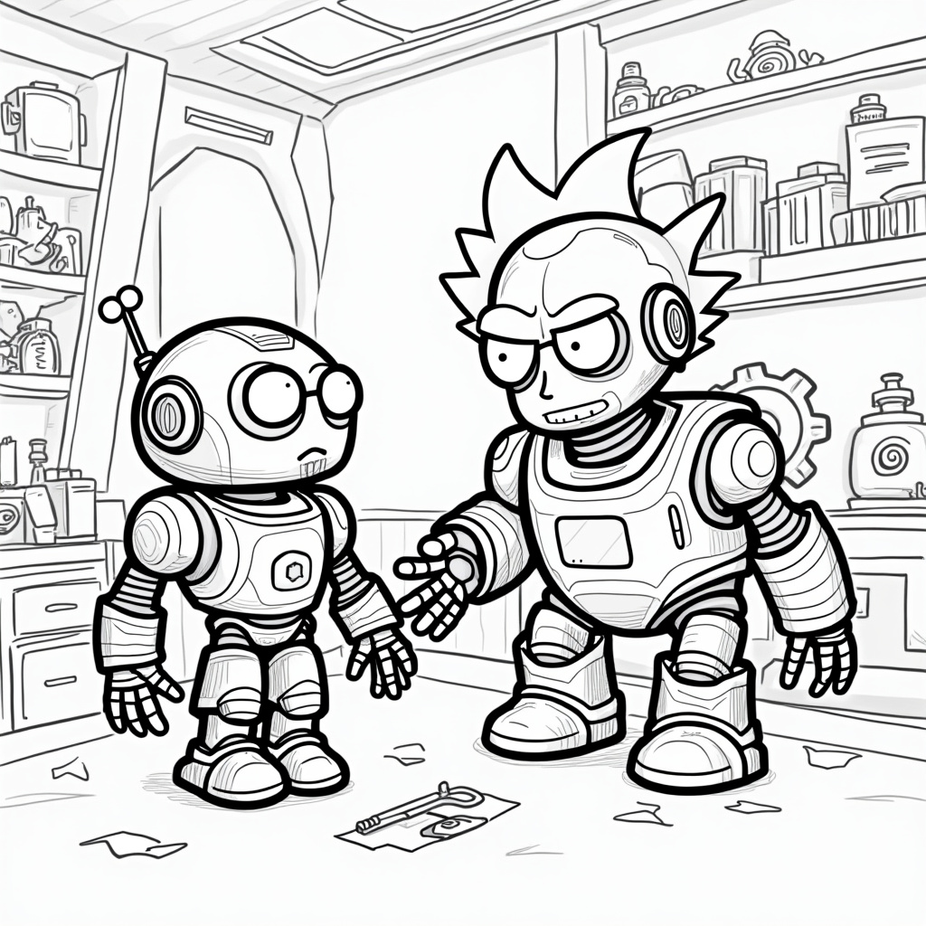Rick and Morty Coloring Pages - Page 4