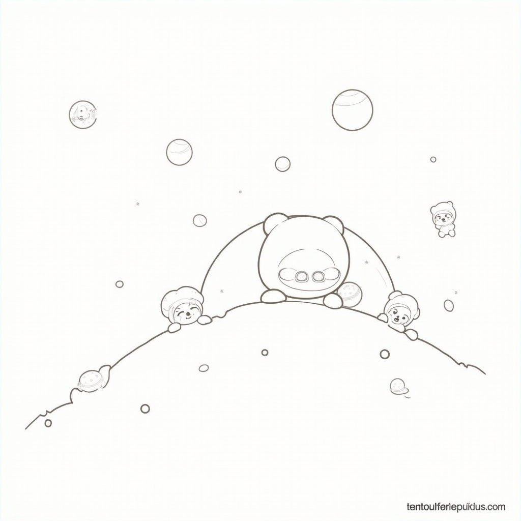 Rilakkuma Coloring Pages - Page 2