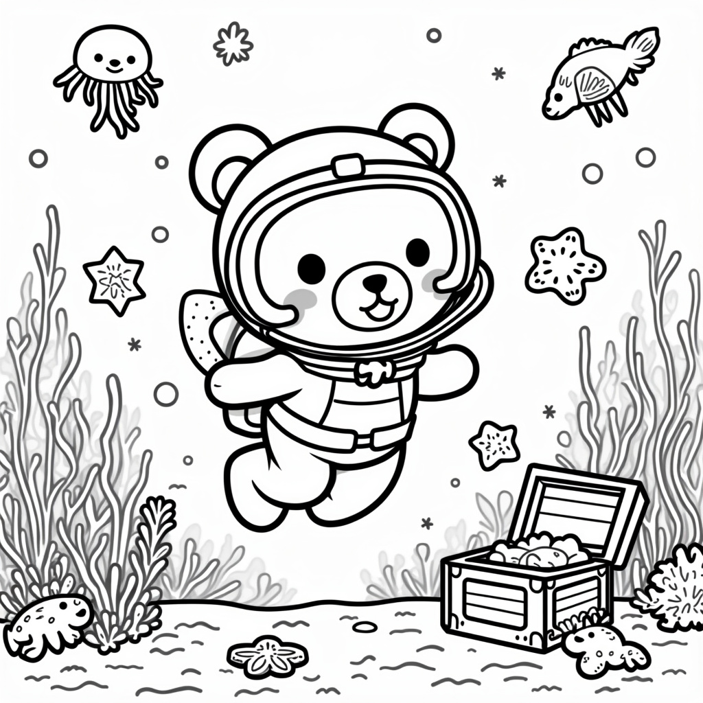 Rilakkuma Coloring Pages - Page 3