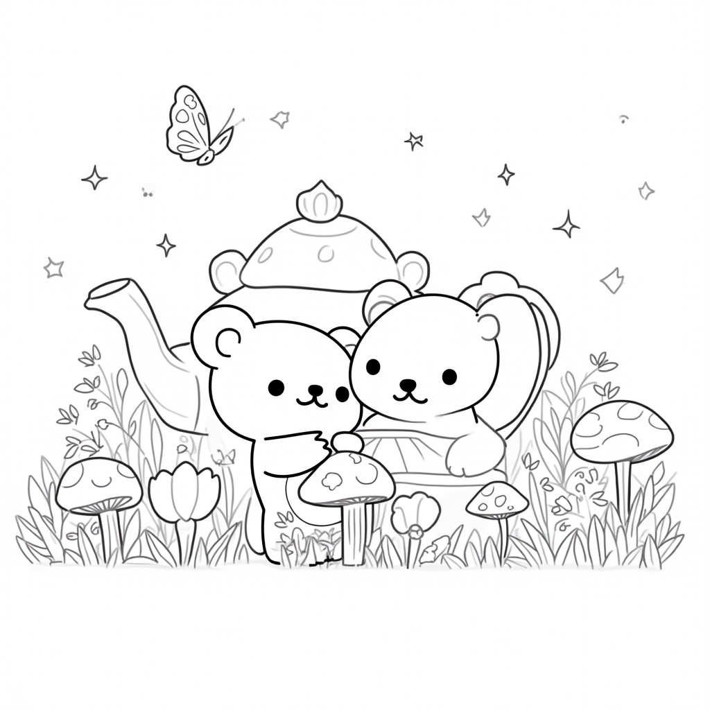 Rilakkuma Coloring Pages - Page 4