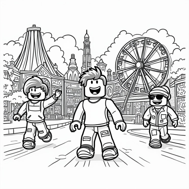 Roblox Coloring Pages - Page 1