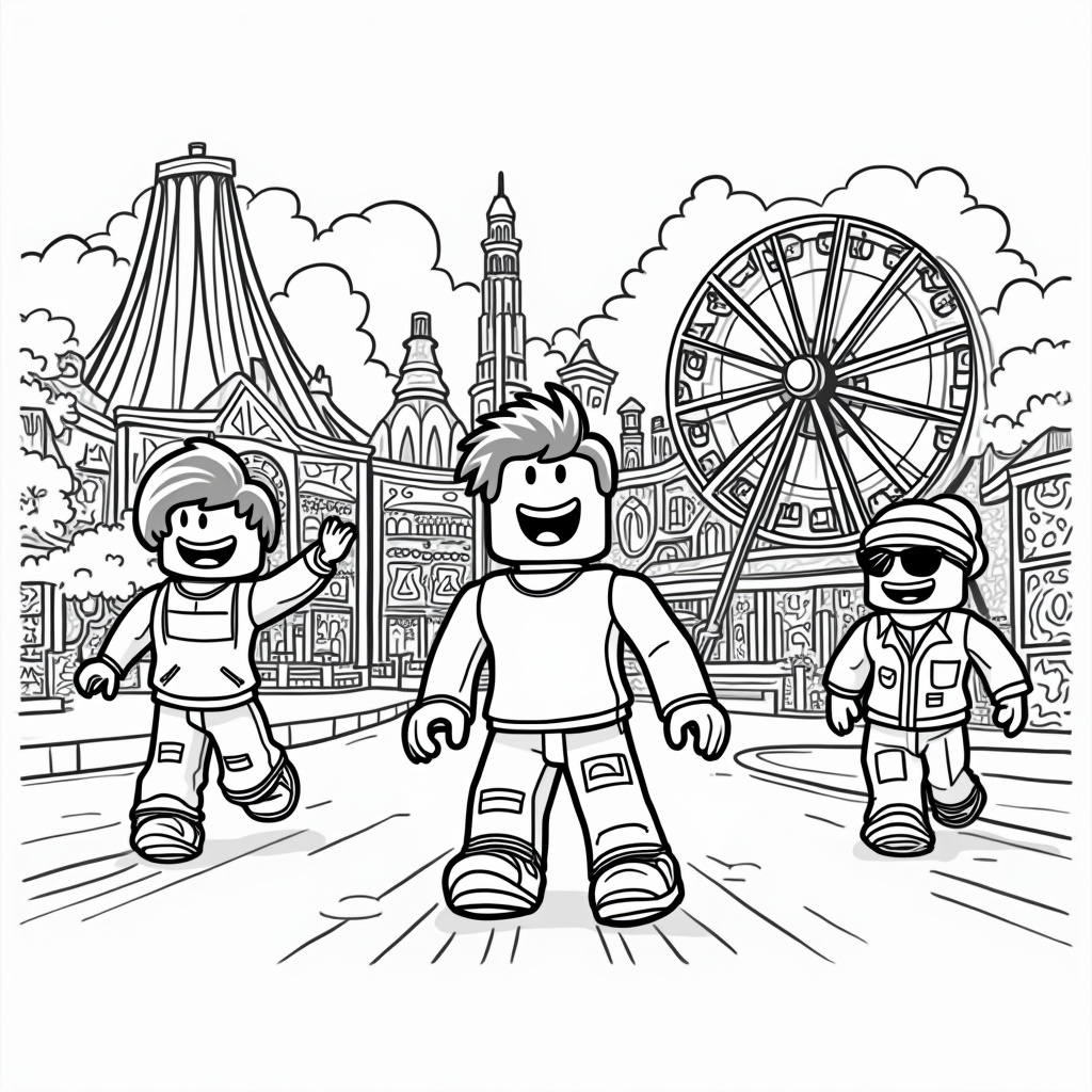 Roblox Coloring Pages - Page 1