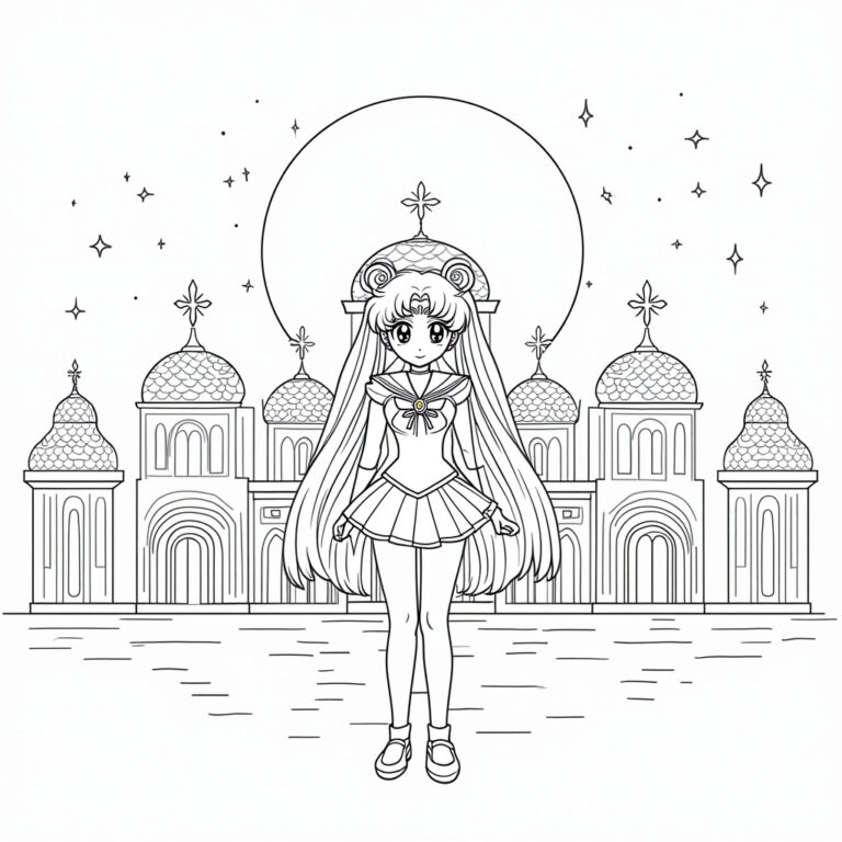 Sailor Moon Coloring Pages - Page 1