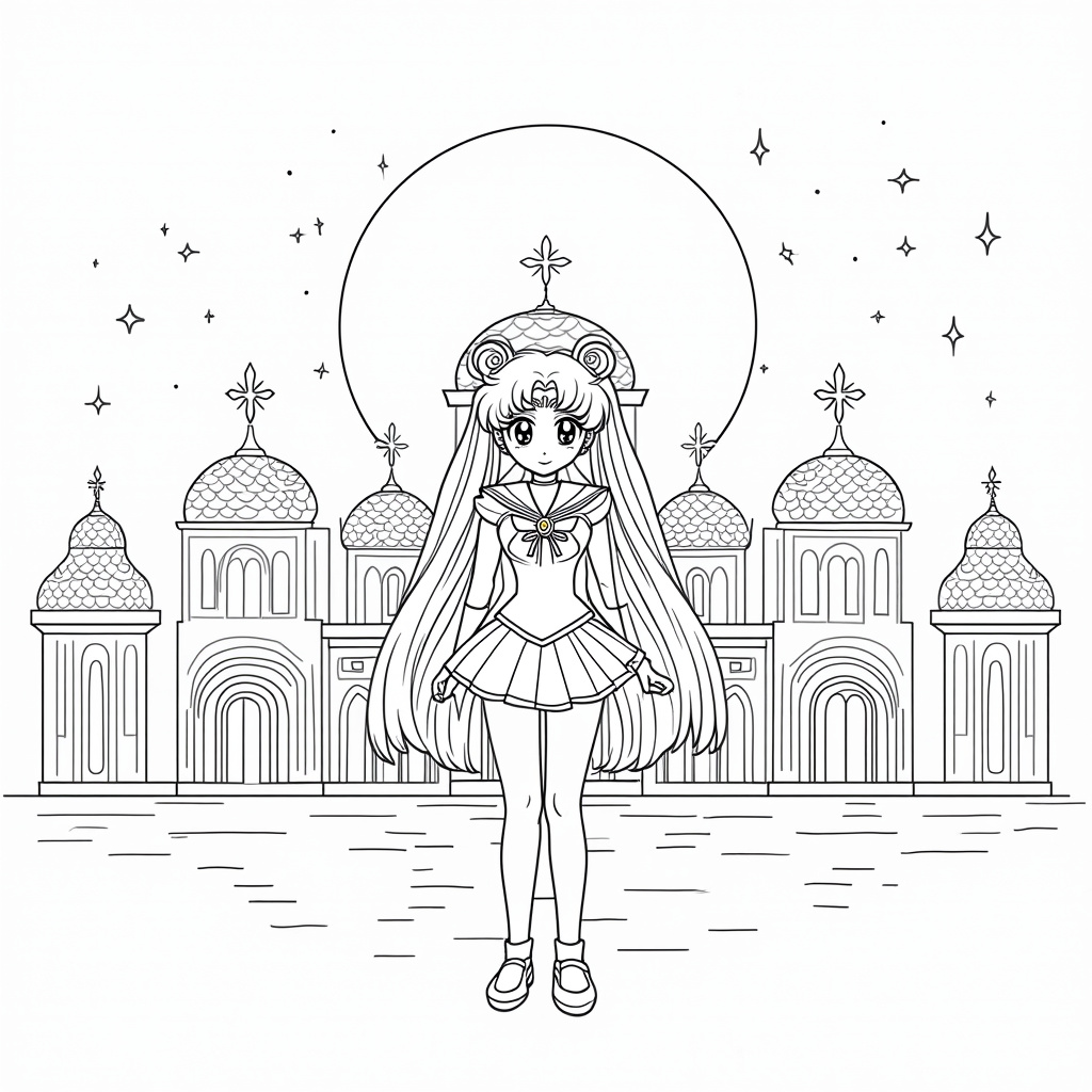 Sailor Moon Coloring Pages - Page 1