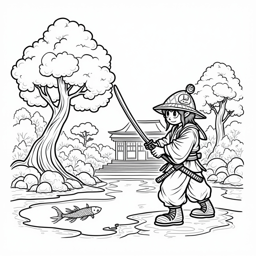 Samurai Coloring Pages - Page 1