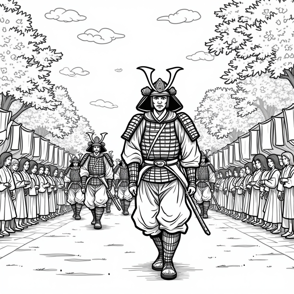 Samurai Coloring Pages - Page 4