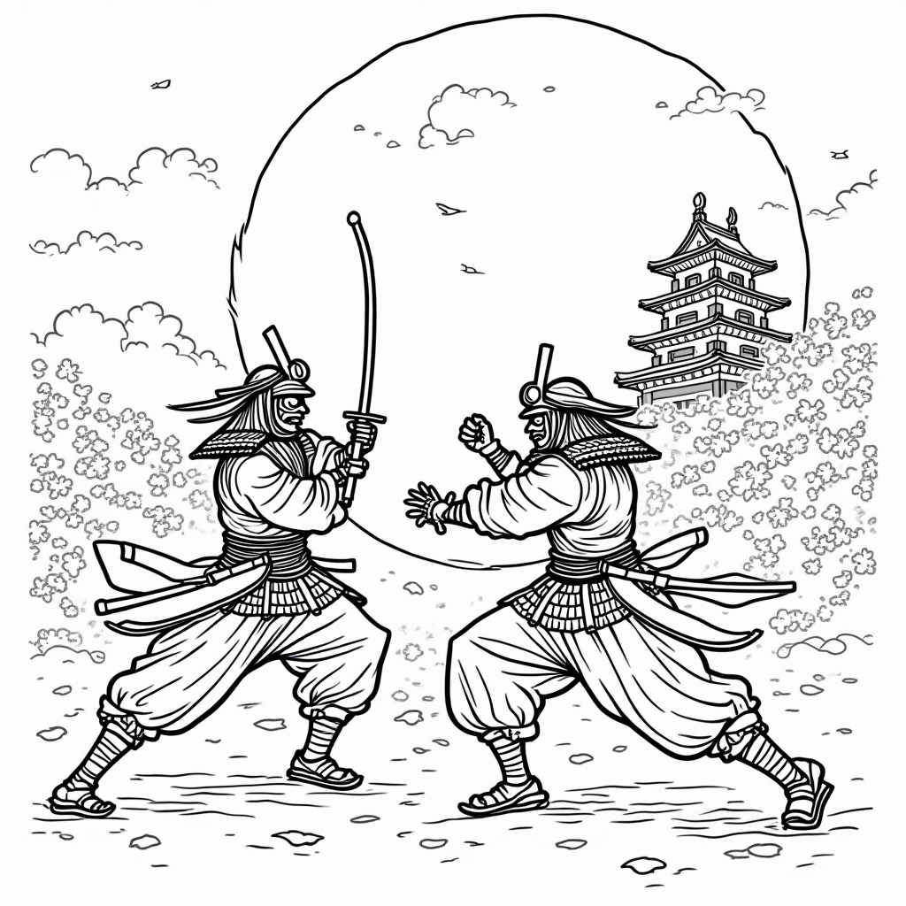 Samurai Coloring Pages - Page 5