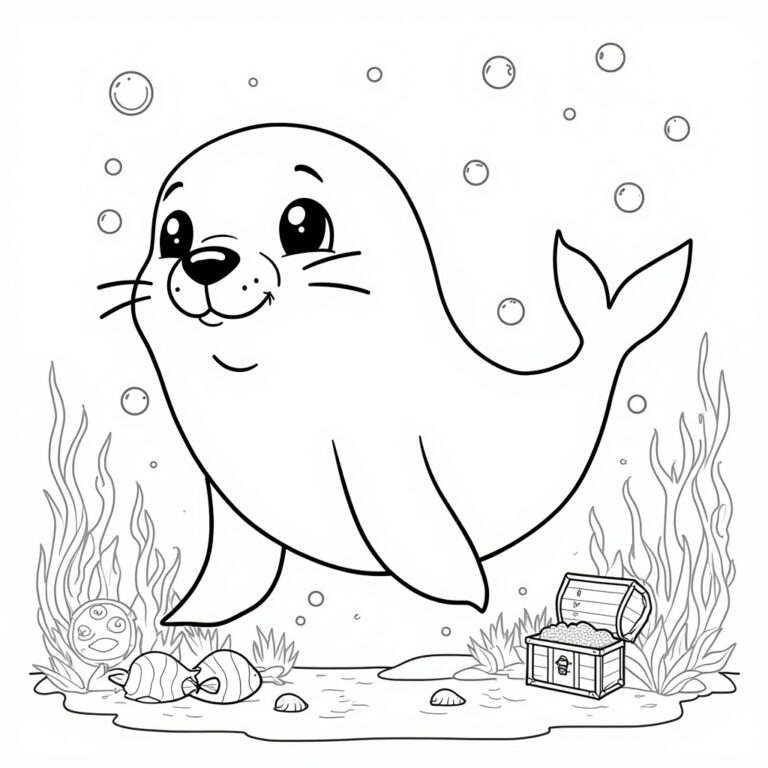 Seal Coloring Pages - Page 1