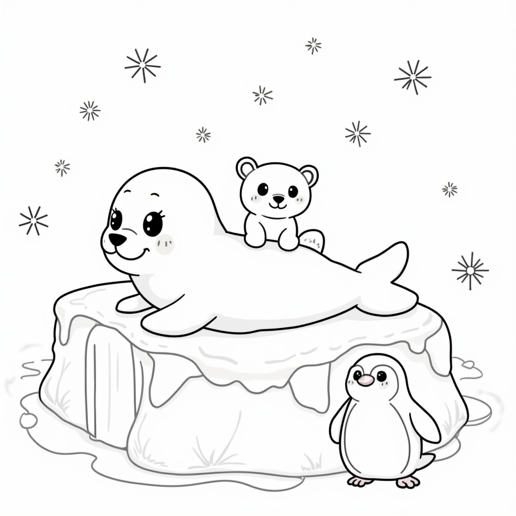 Seal Coloring Pages - Page 2