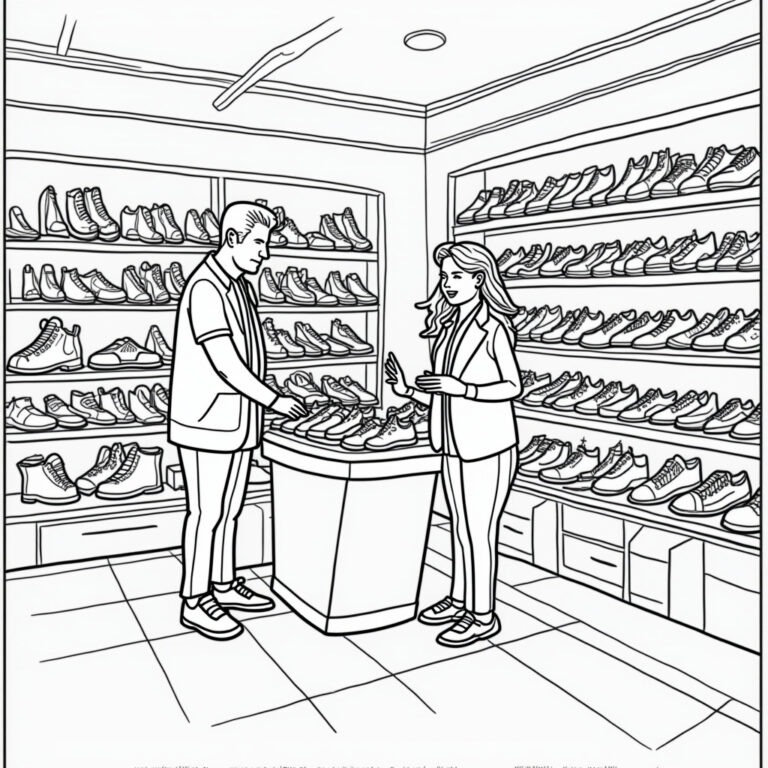 Shoe Coloring Pages - Page 1