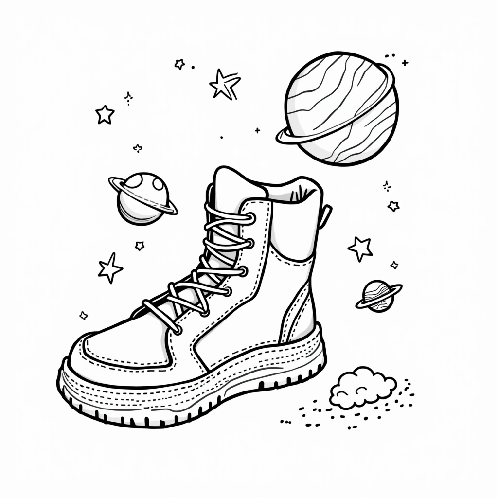 Shoe Coloring Pages - Page 2