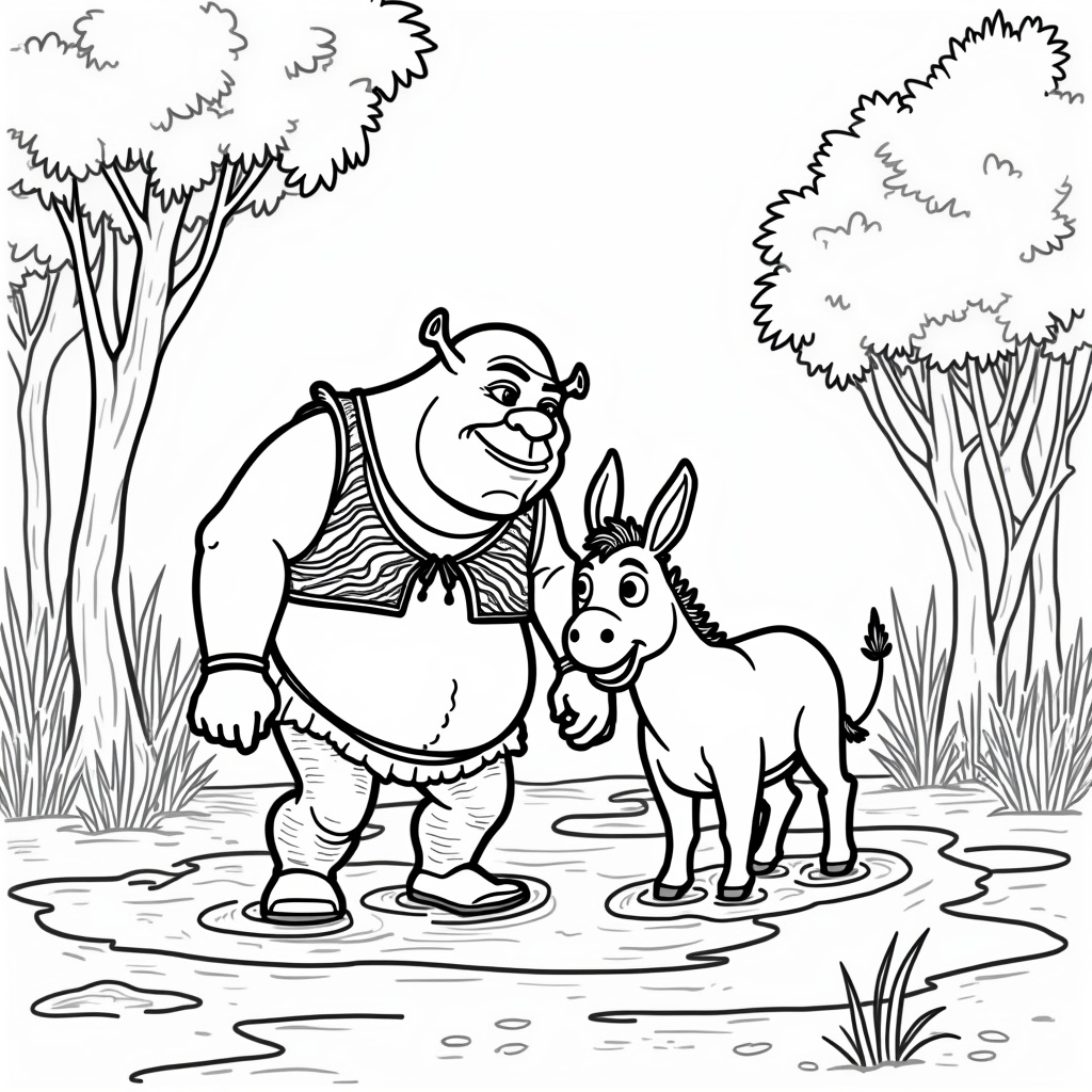 Shrek Coloring Pages - Page 1