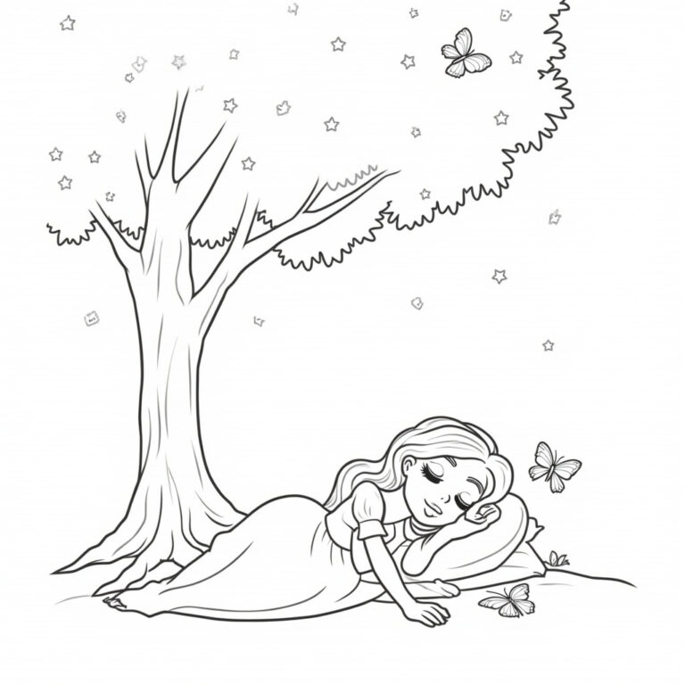 Sleeping Beauty Coloring Pages - Page 1