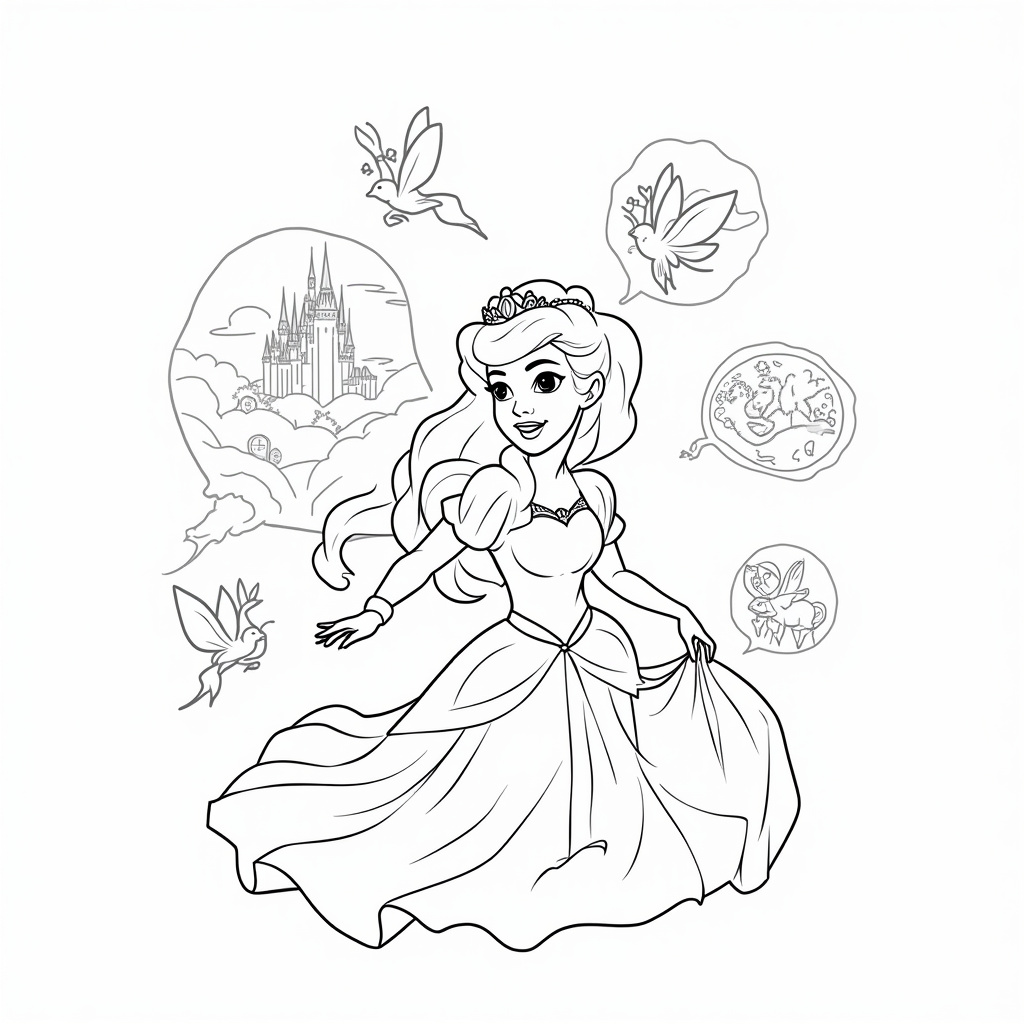 Sleeping Beauty Coloring Pages - Page 4