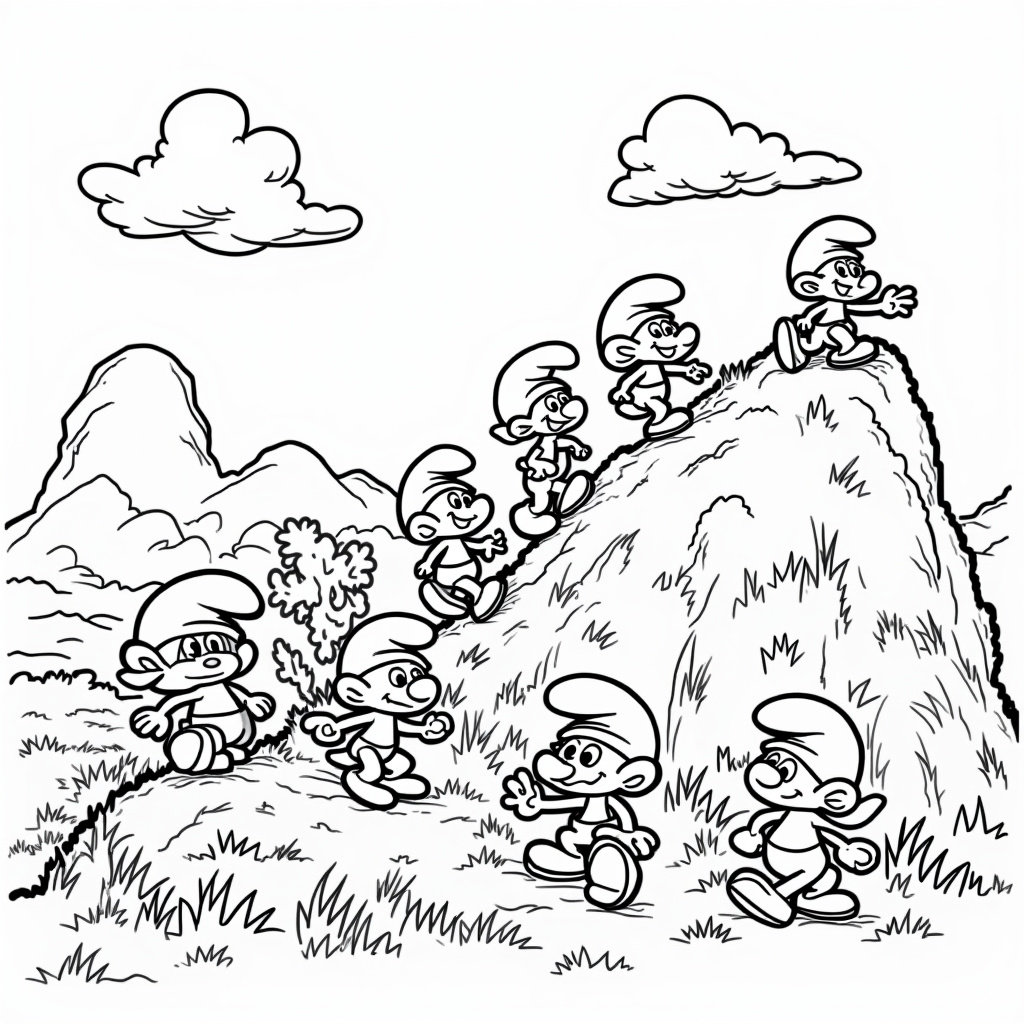 Smurf Coloring Pages - Page 3