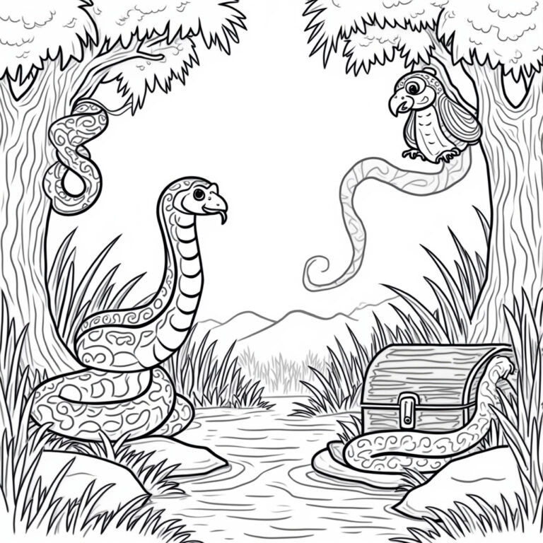 Snake Coloring Pages - Page 1