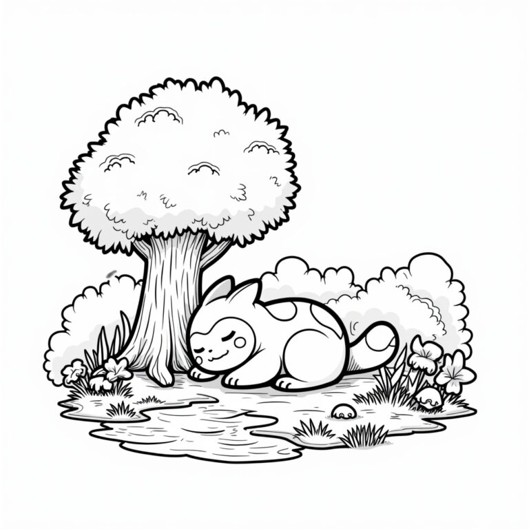 Snorlax Coloring Pages - Page 1