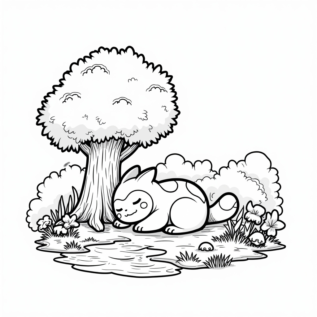 Snorlax Coloring Pages - Page 1