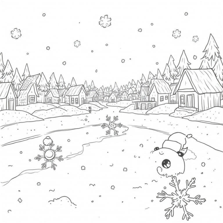 Snowflake Coloring Pages - Page 1