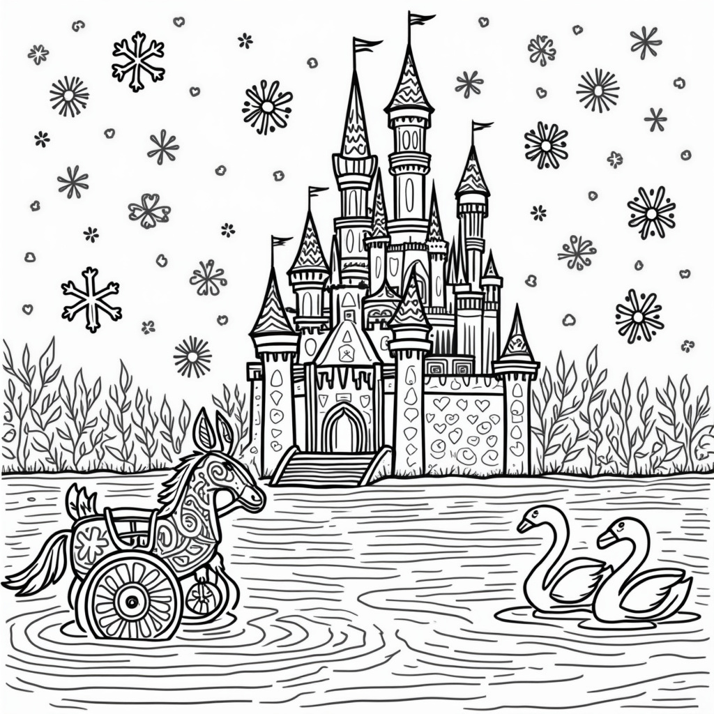 Snowflake Coloring Pages - Page 2