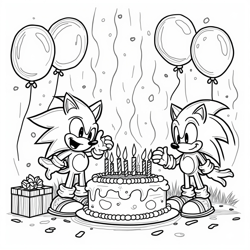 Sonic Coloring Pages - Page 2