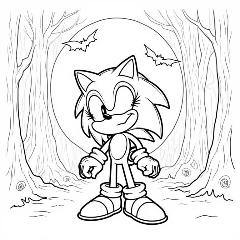 Sonic Exe Coloring Pages - Page 1