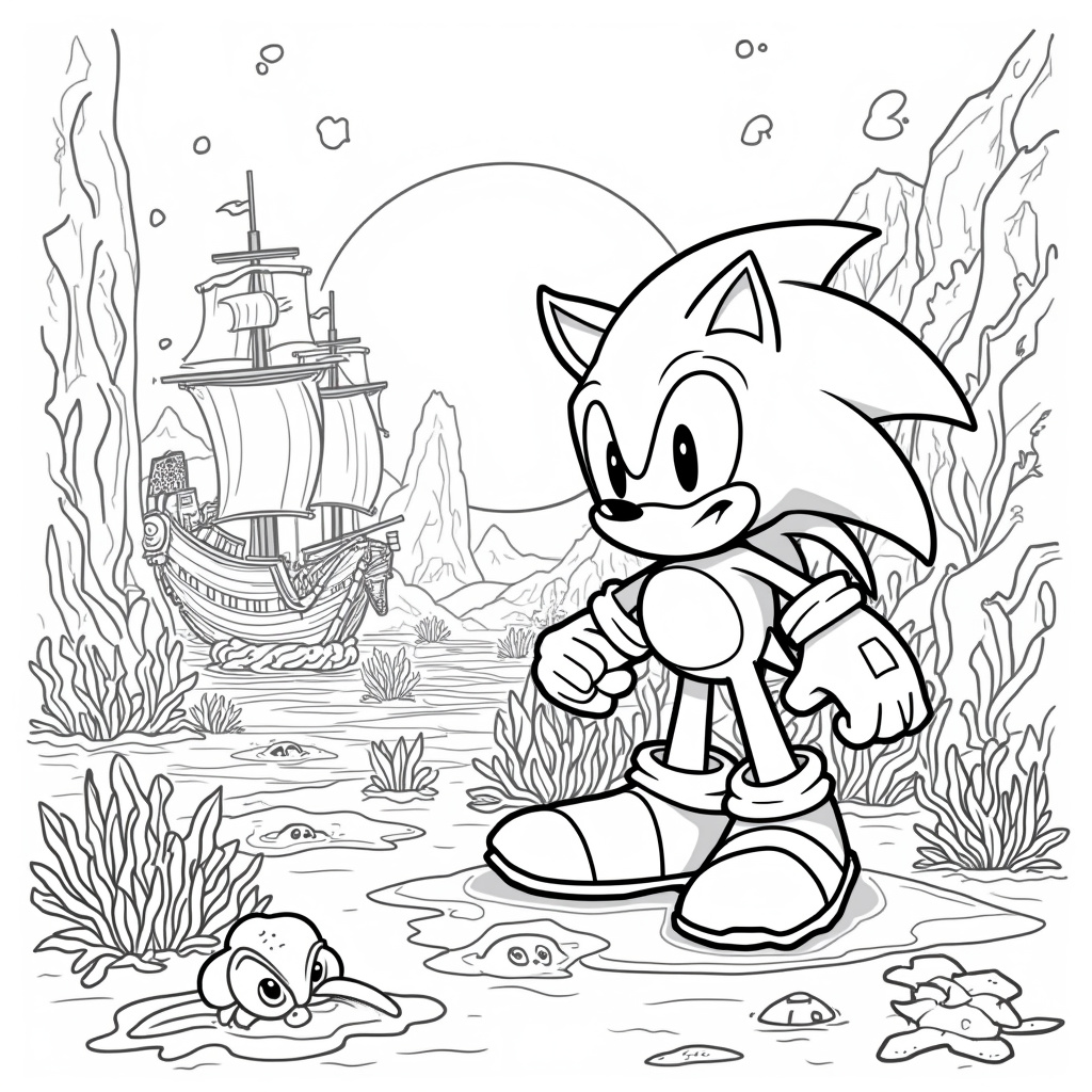 Sonic Exe Coloring Pages - Page 4