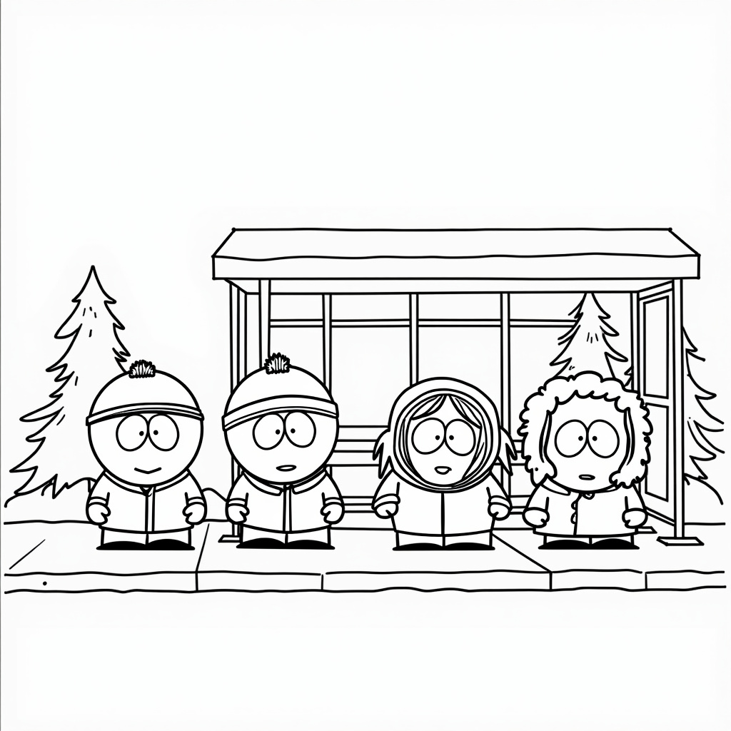 South Park Coloring Pages - Page 1