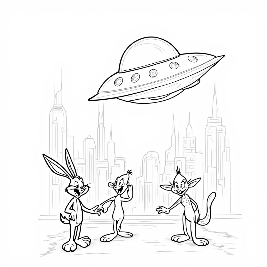Space Jam Coloring Pages - Page 4