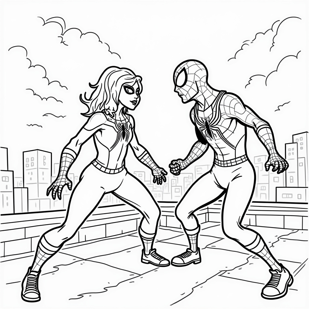 Spider-Gwen Coloring Pages - Page 2