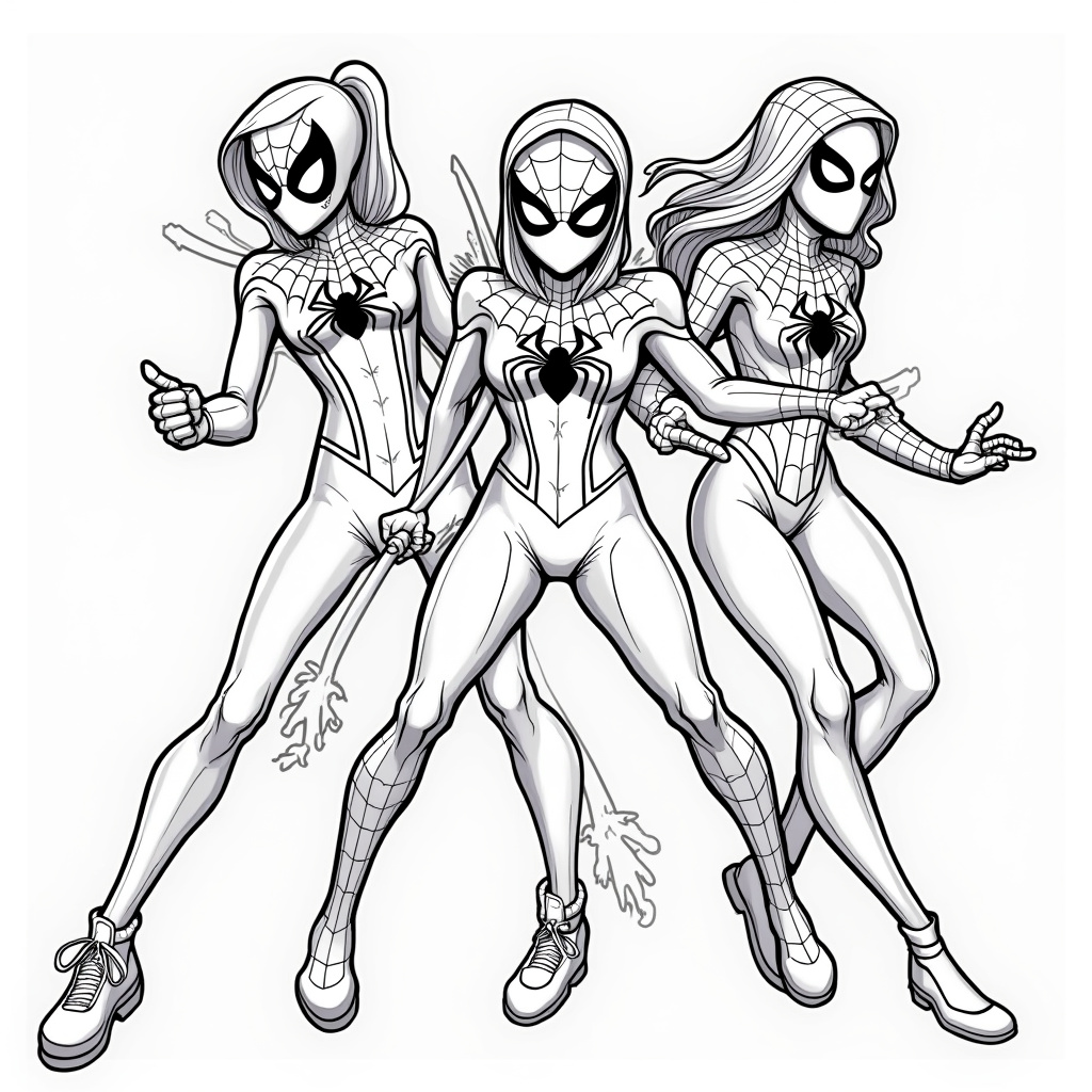 Spider-Gwen Coloring Pages - Page 4