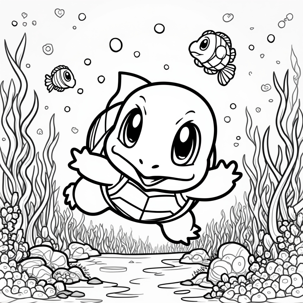 Squirtle Coloring Pages - Page 1