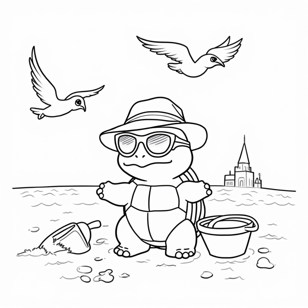 Squirtle Coloring Pages - Page 2