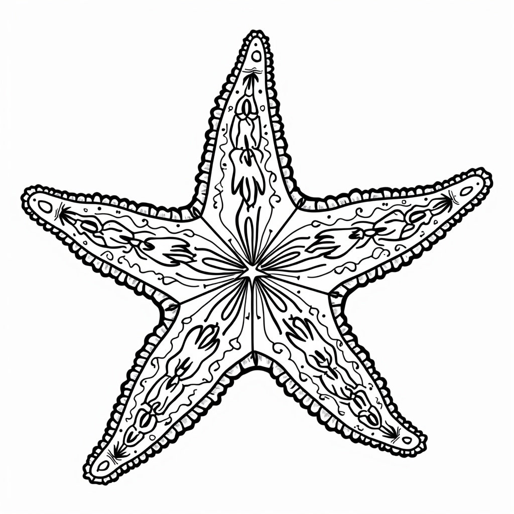 Starfish Coloring Pages - Page 3