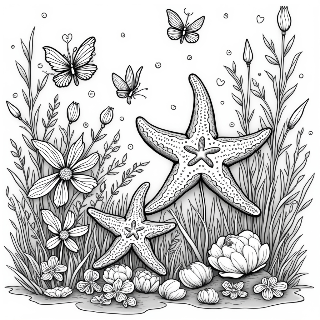 Starfish Coloring Pages - Page 5