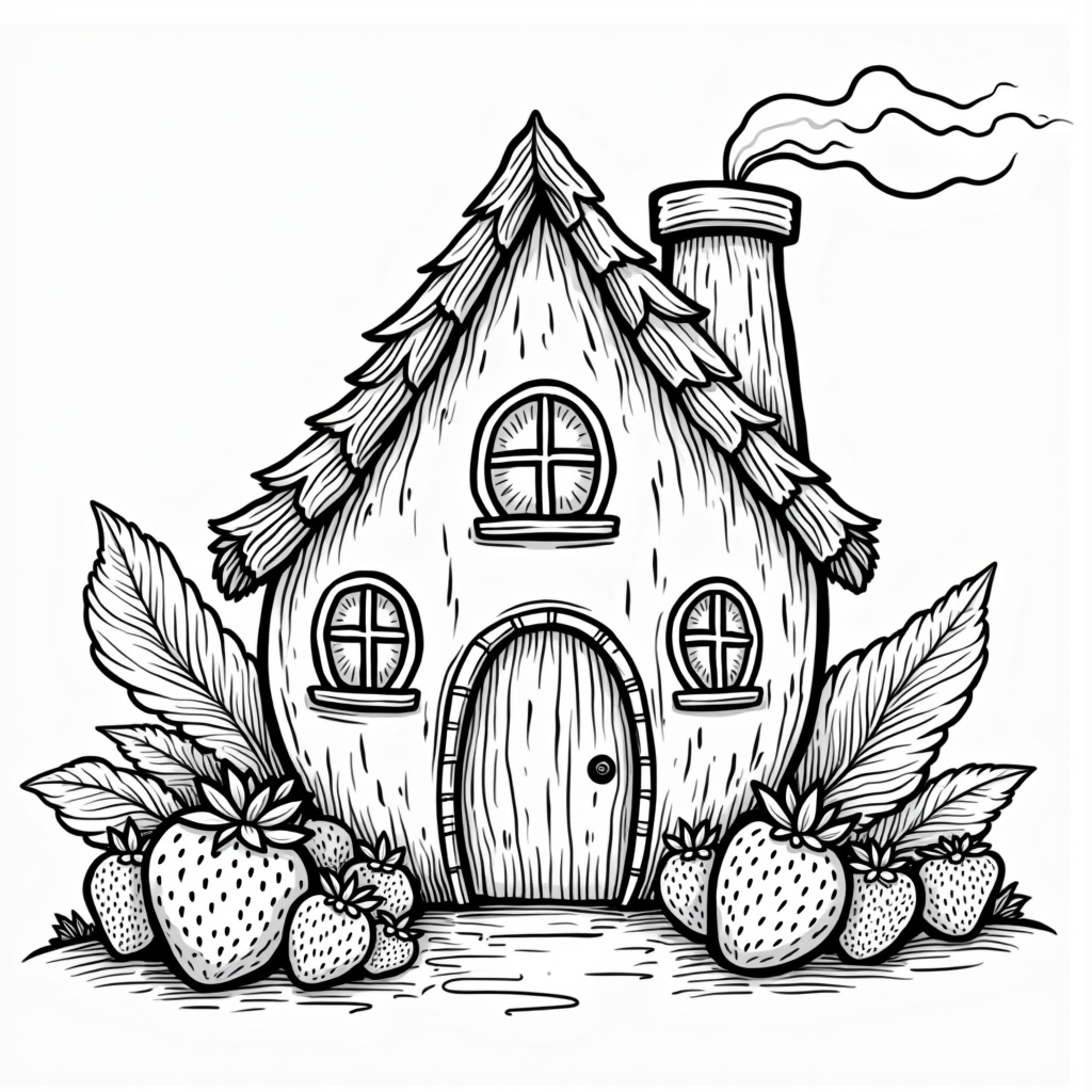 Strawberry Coloring Pages - Page 2