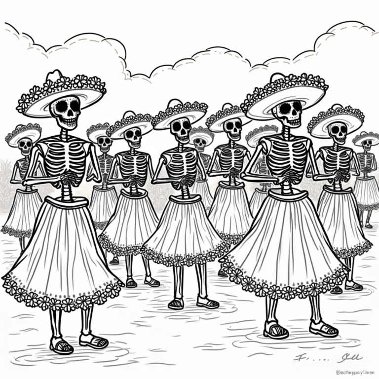 Sugar Skulls Coloring Pages - Page 1