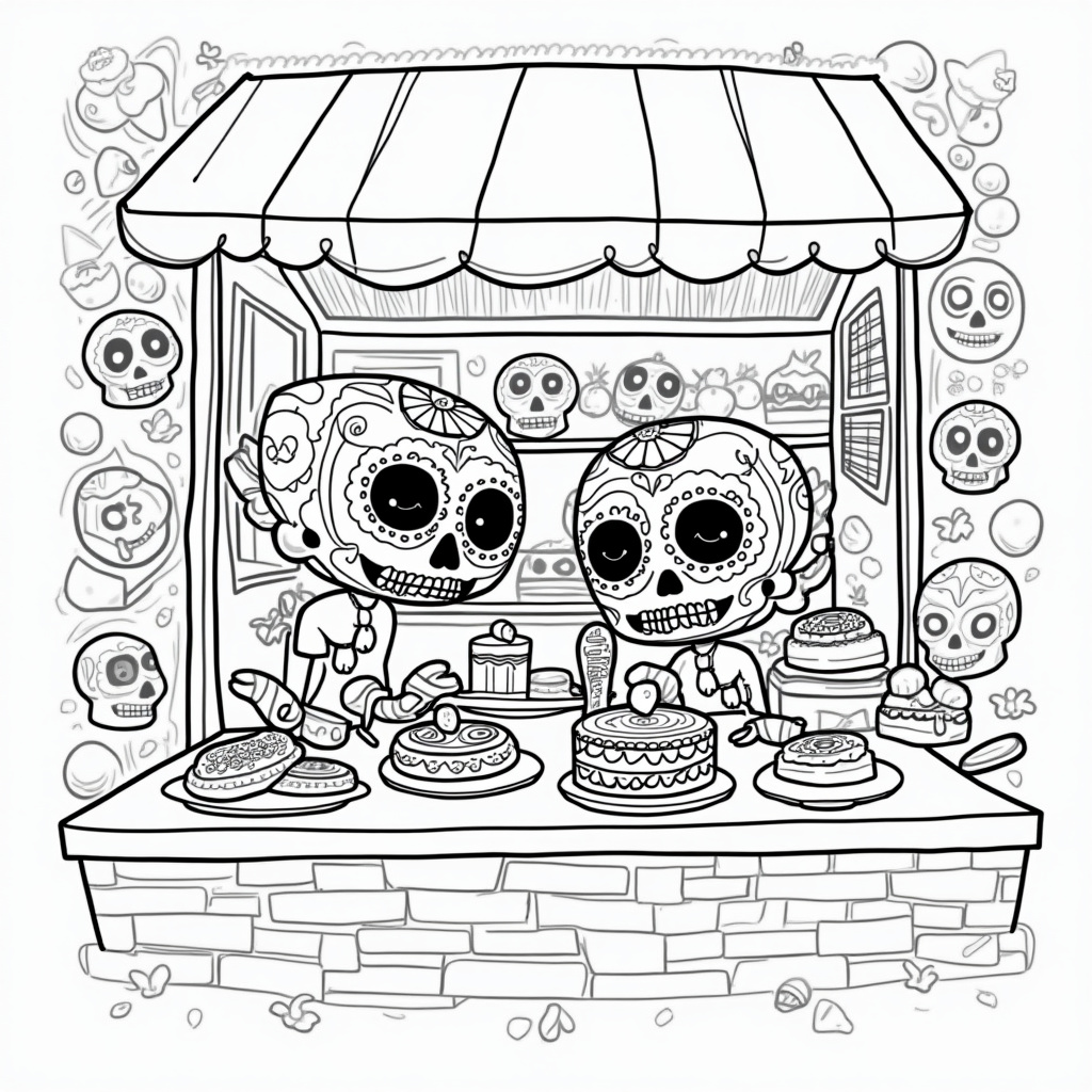 Sugar Skulls Coloring Pages - Page 3