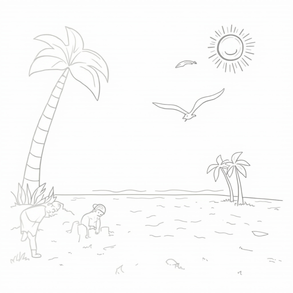 Sun Coloring Pages - Page 1