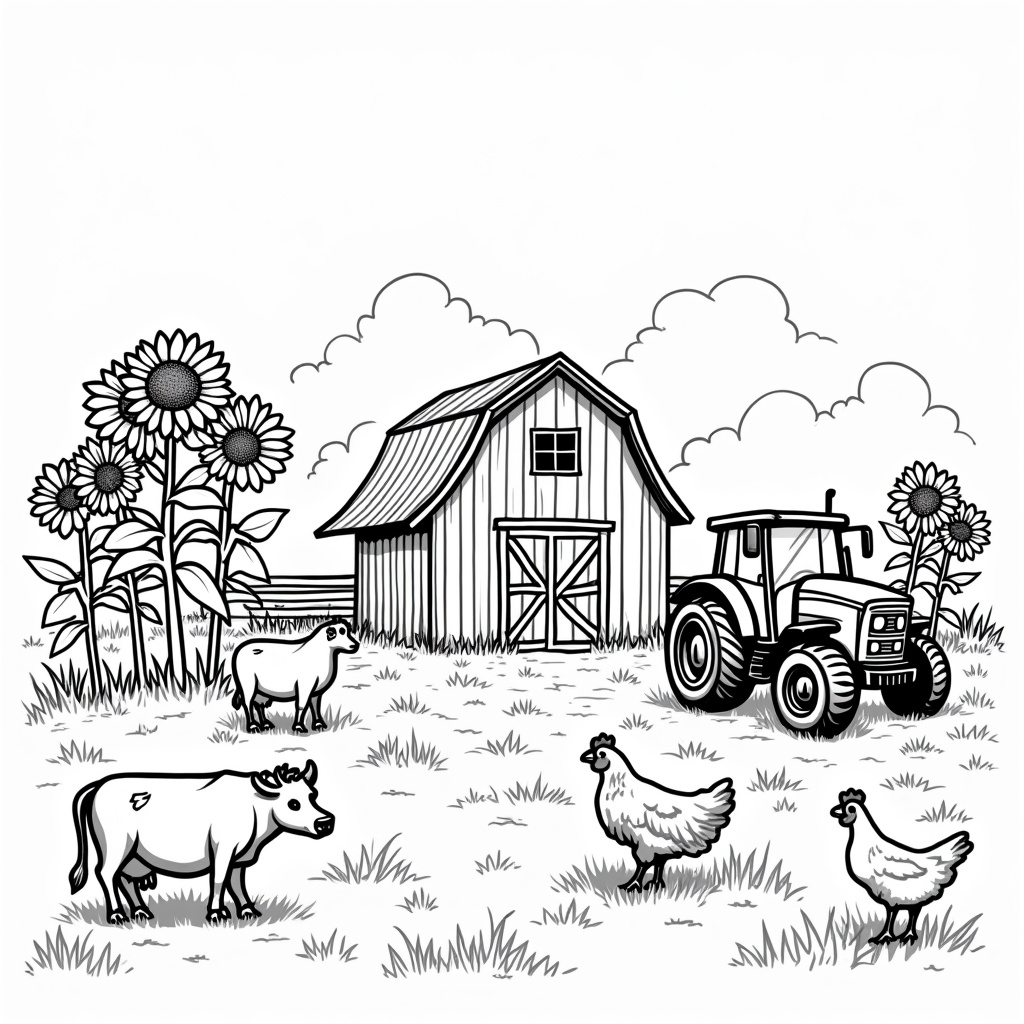 Sunflower Coloring Pages - Page 5