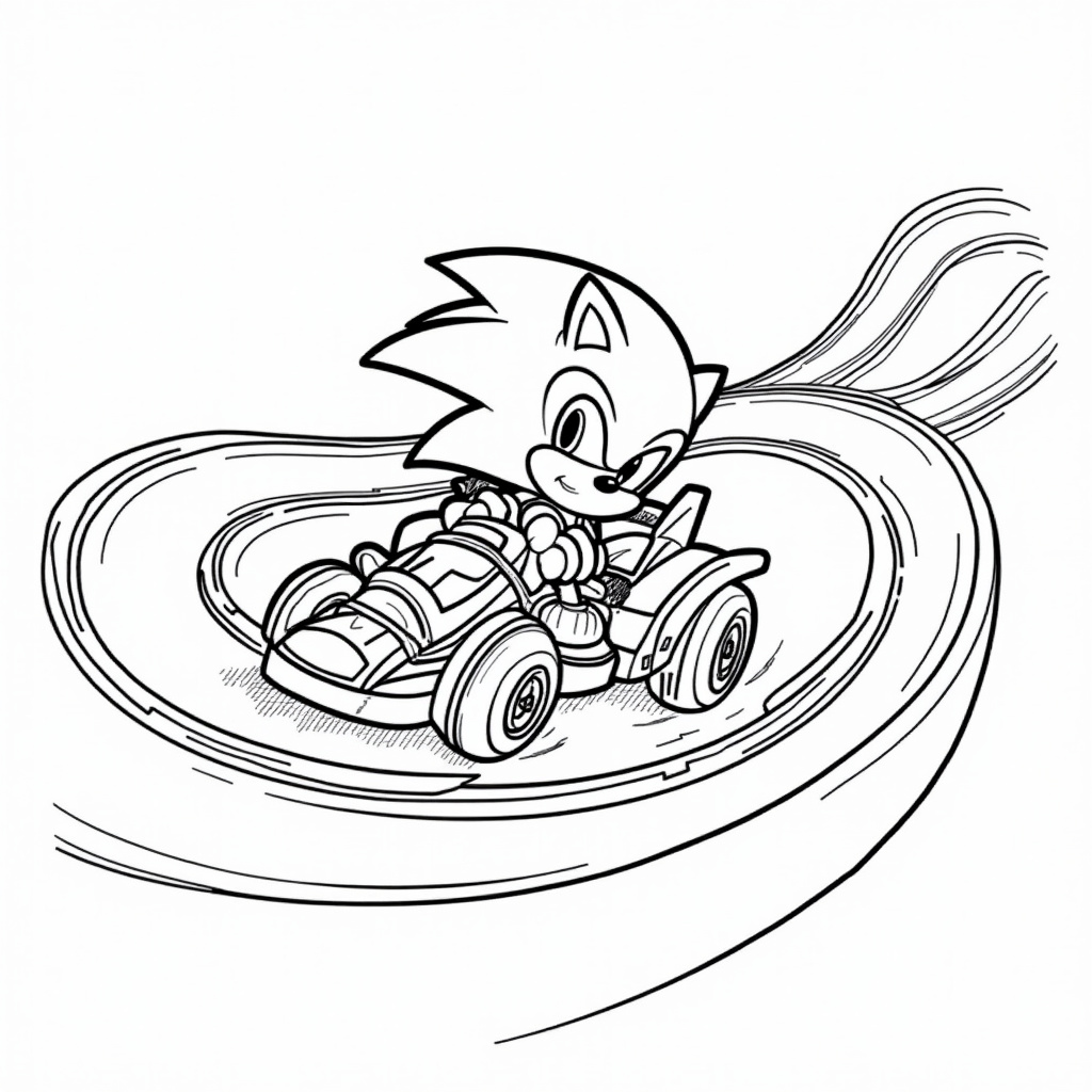 Super Sonic Coloring Pages - Page 2