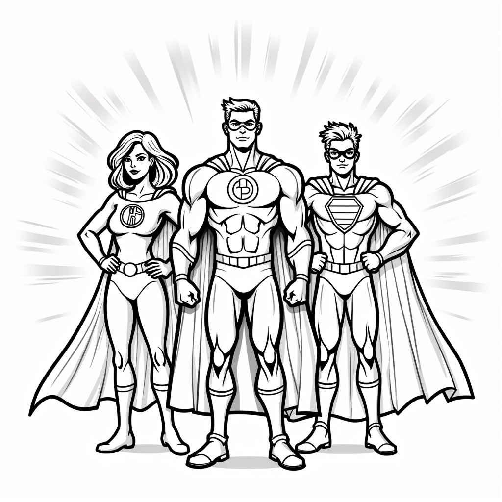Superhero Coloring Pages - Page 2
