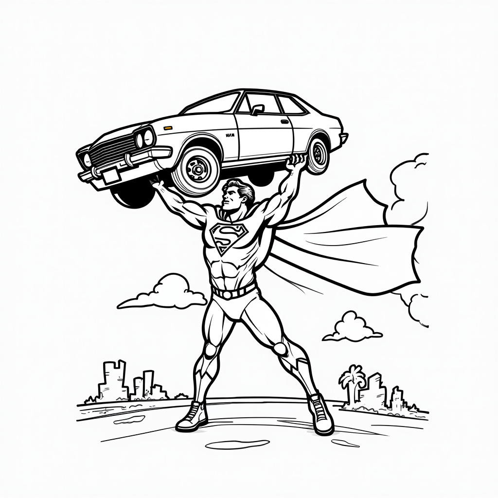Superman Coloring Pages - Page 4